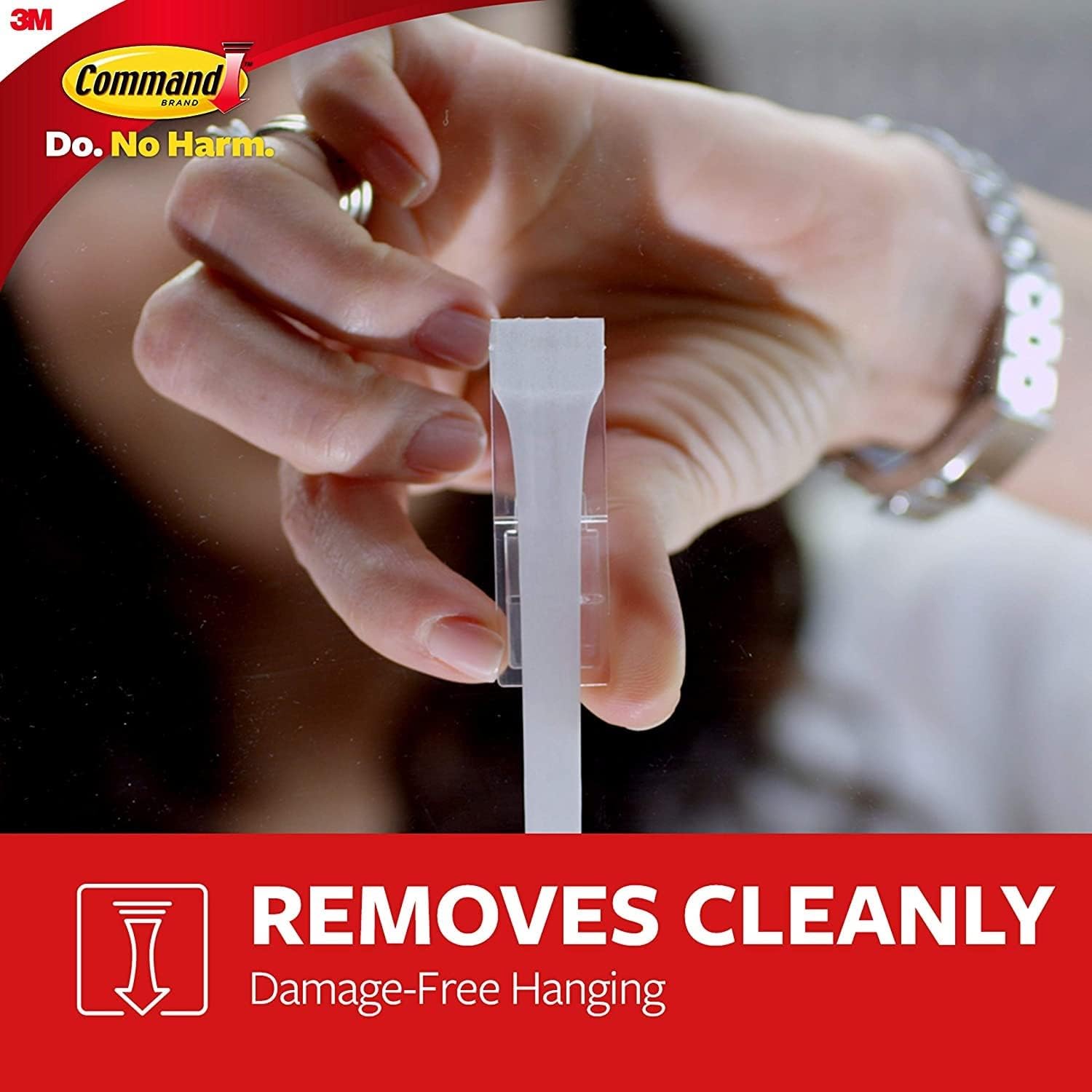 Command 15 Lb XL Heavyweight Wall Hook. Damage Free Hanging Wall Hook with Adhesive Strips. Heavy Duty Single Wall Hook for Hanging Back to School Organizers. 2 White Hooks and 8 Strips - Image 8