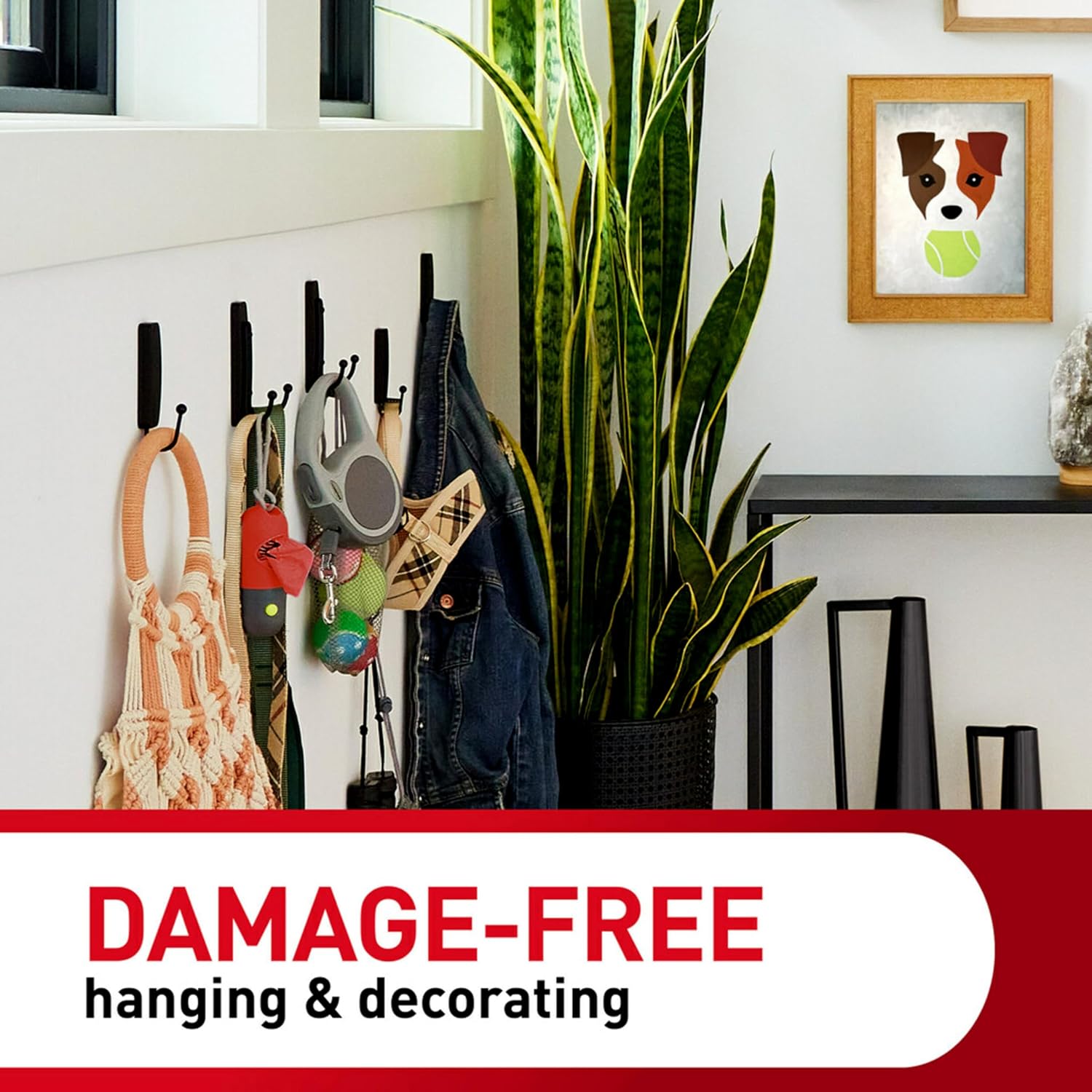 Command Indoor Large Replacement Strips. 20 Strips. Damage-Free Wall Hanging. Re-Hang Large Hooks for Home and Wall Decor. Holds up to 5 lb. White Adhesive - Image 7